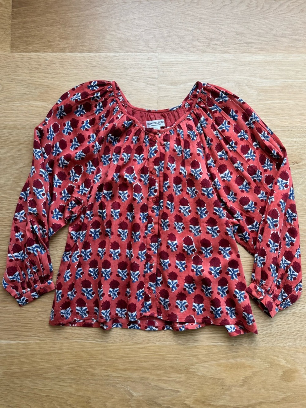 NWT Emerson Fry Block Print Shirt - Picture 2 of 7